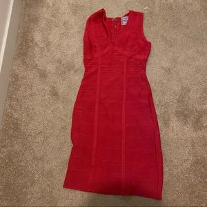 Magenta Herve leger bandage dress
